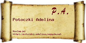 Potoczki Adelina névjegykártya